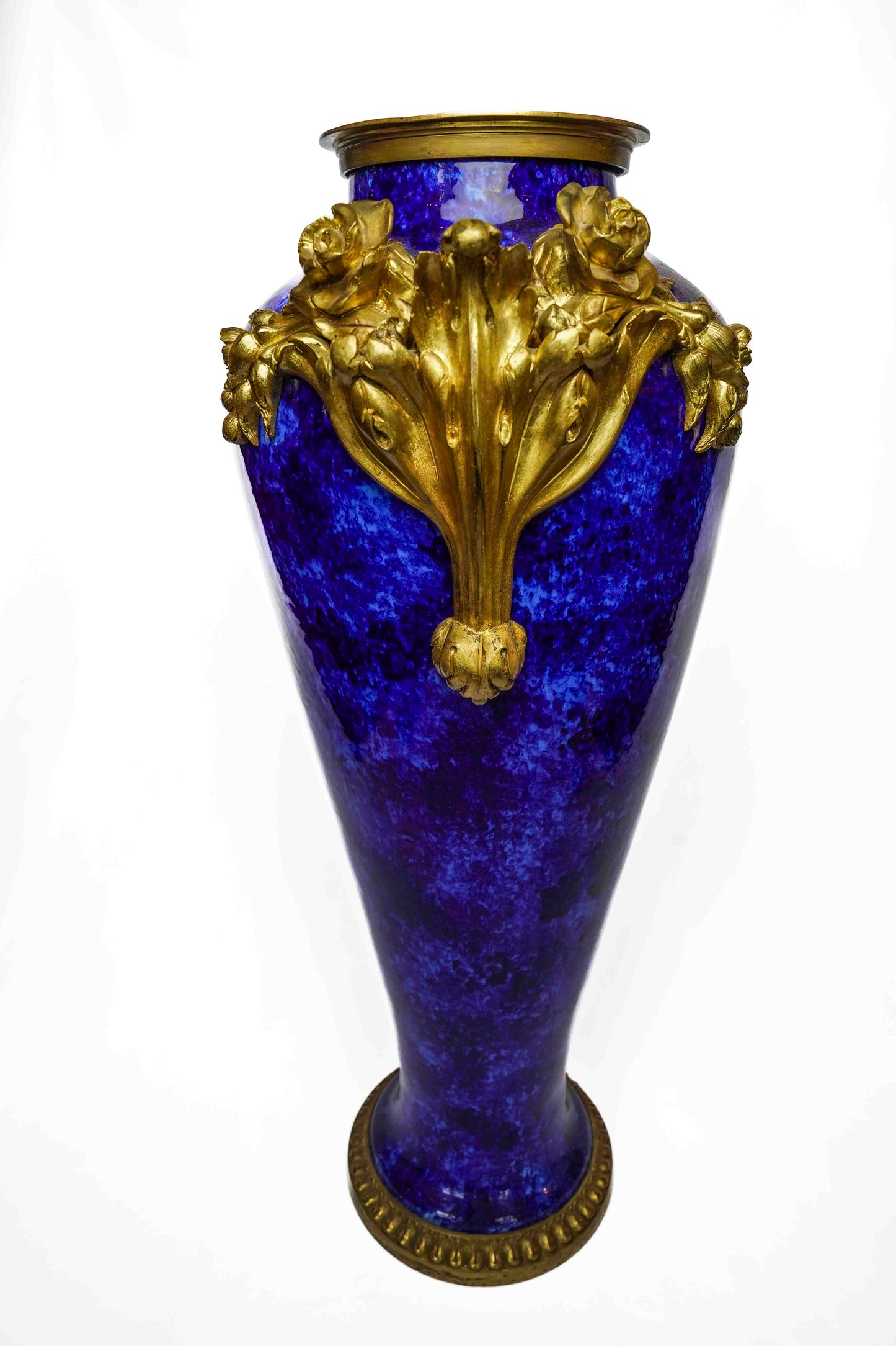 Sevres Vase 19th Century Bronze Mounted Unmarked