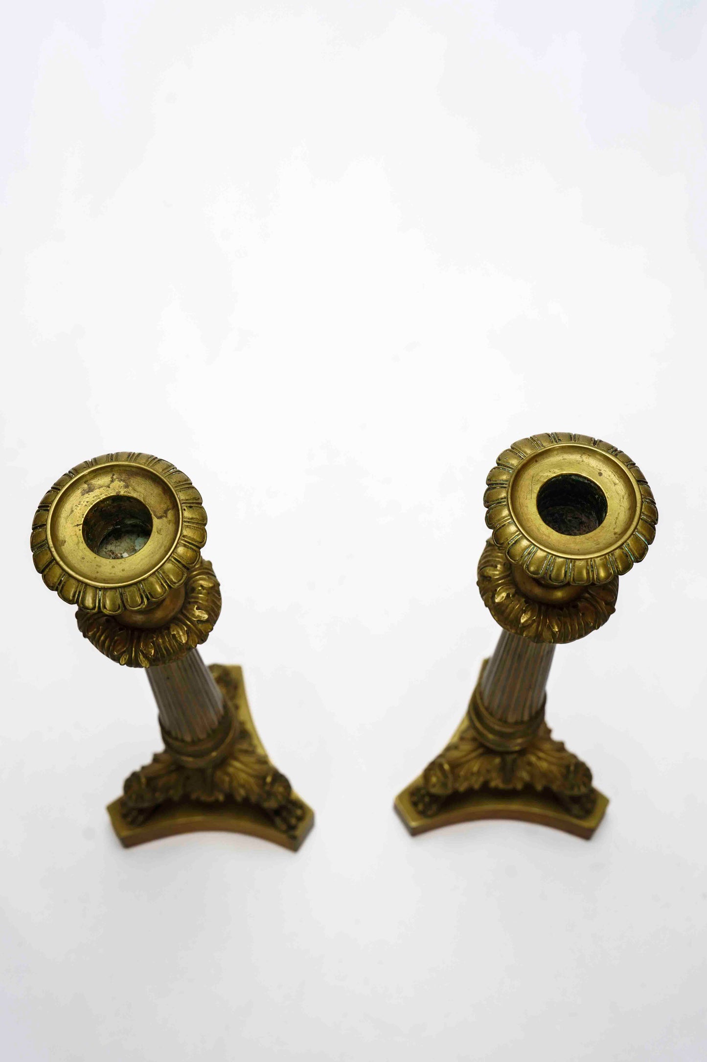 Bronze French Empire Candlestick Pair