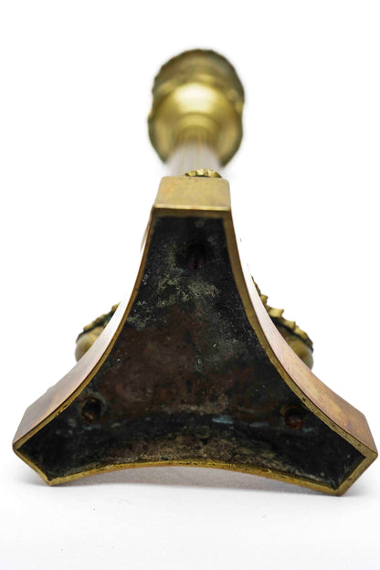 Bronze French Empire Candlestick Pair