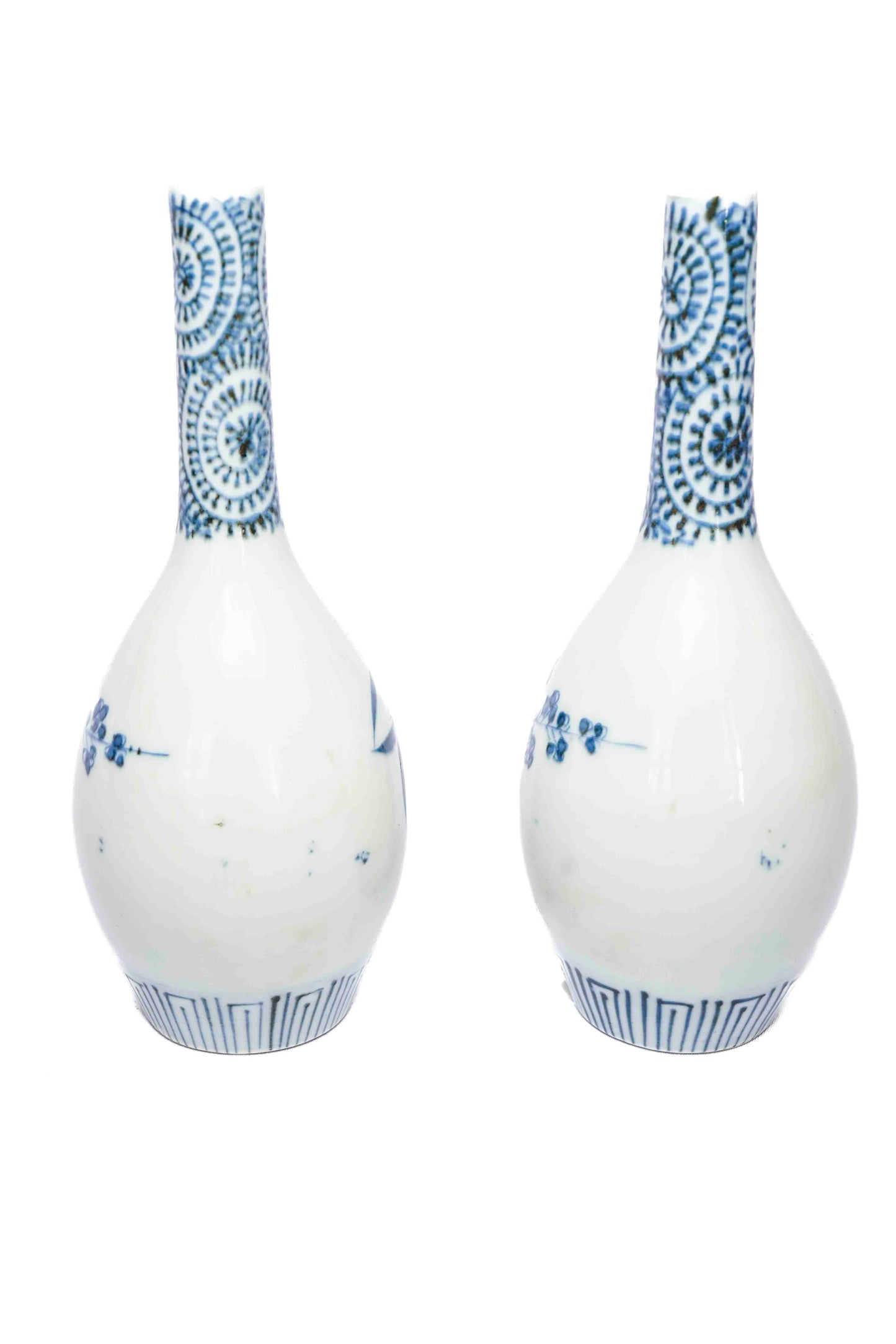 Japanese Bottle Vases Pair