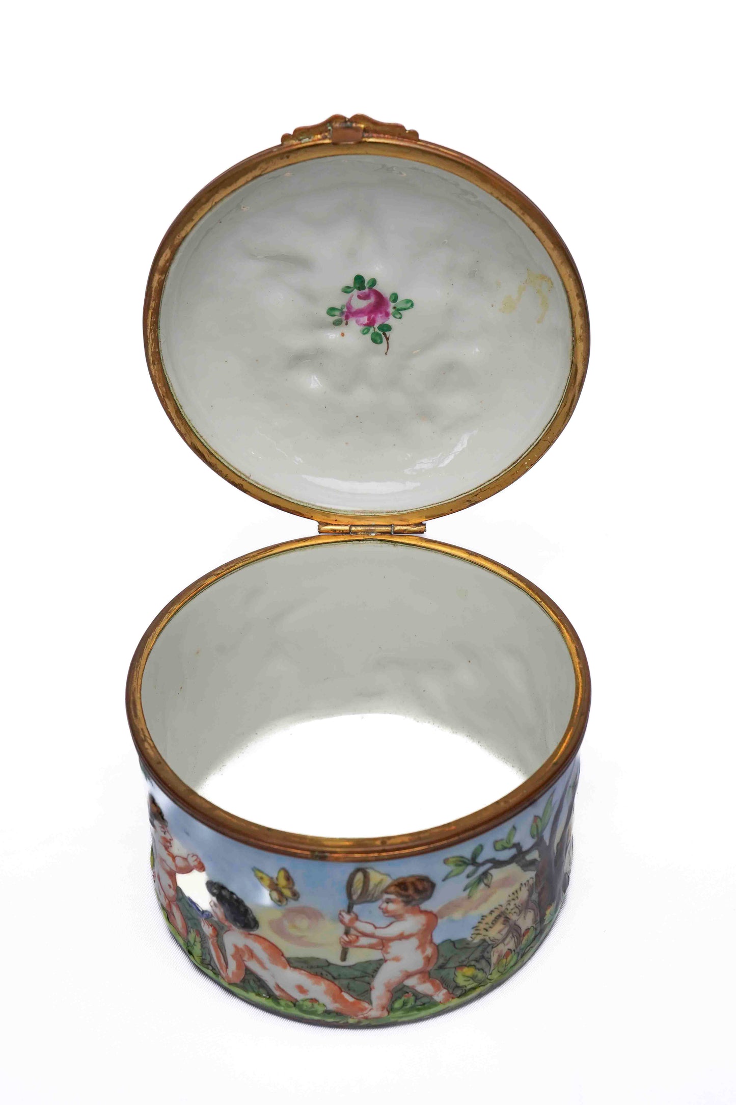 Porcelain Cherub Box