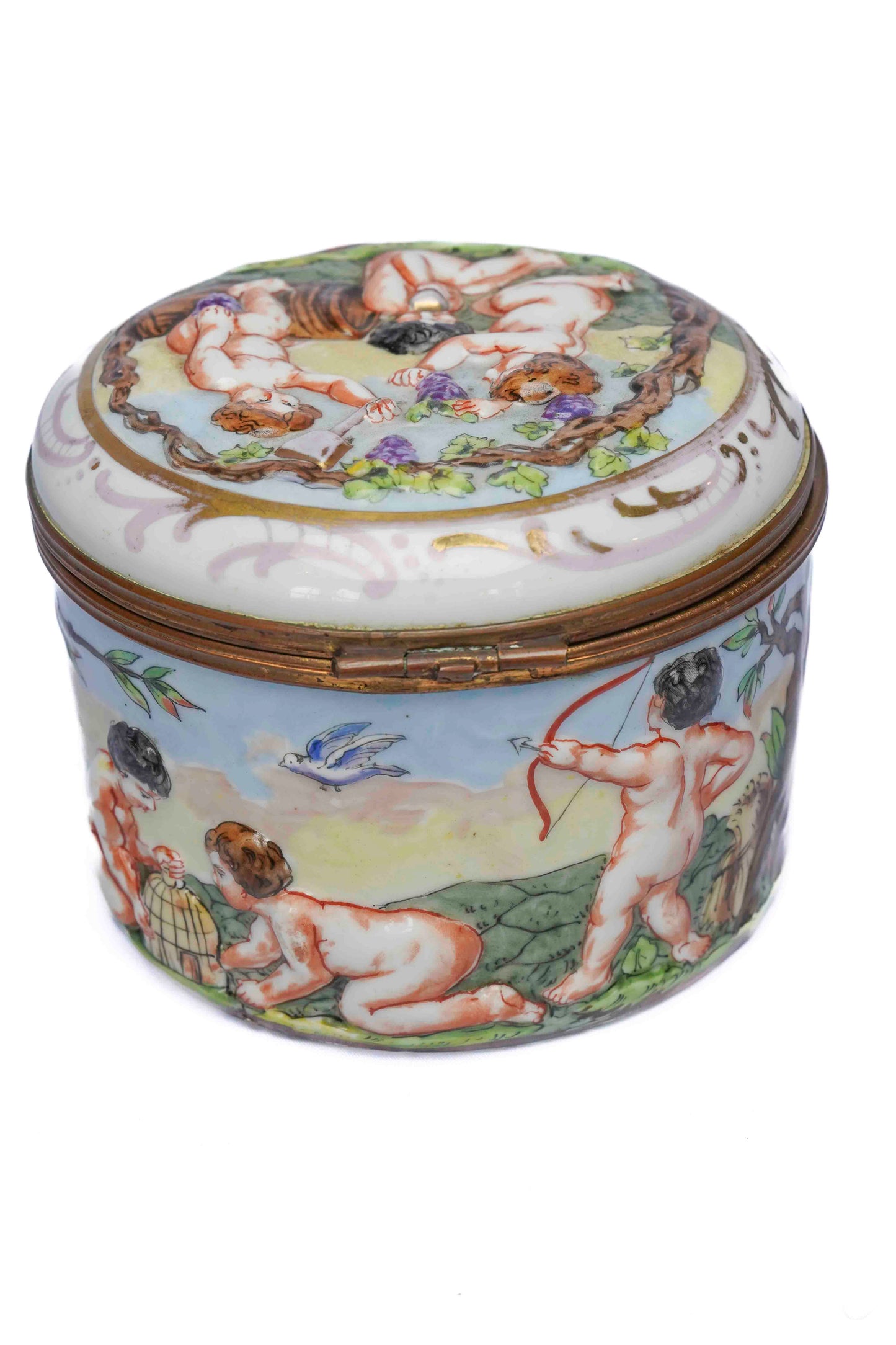 Porcelain Cherub Box