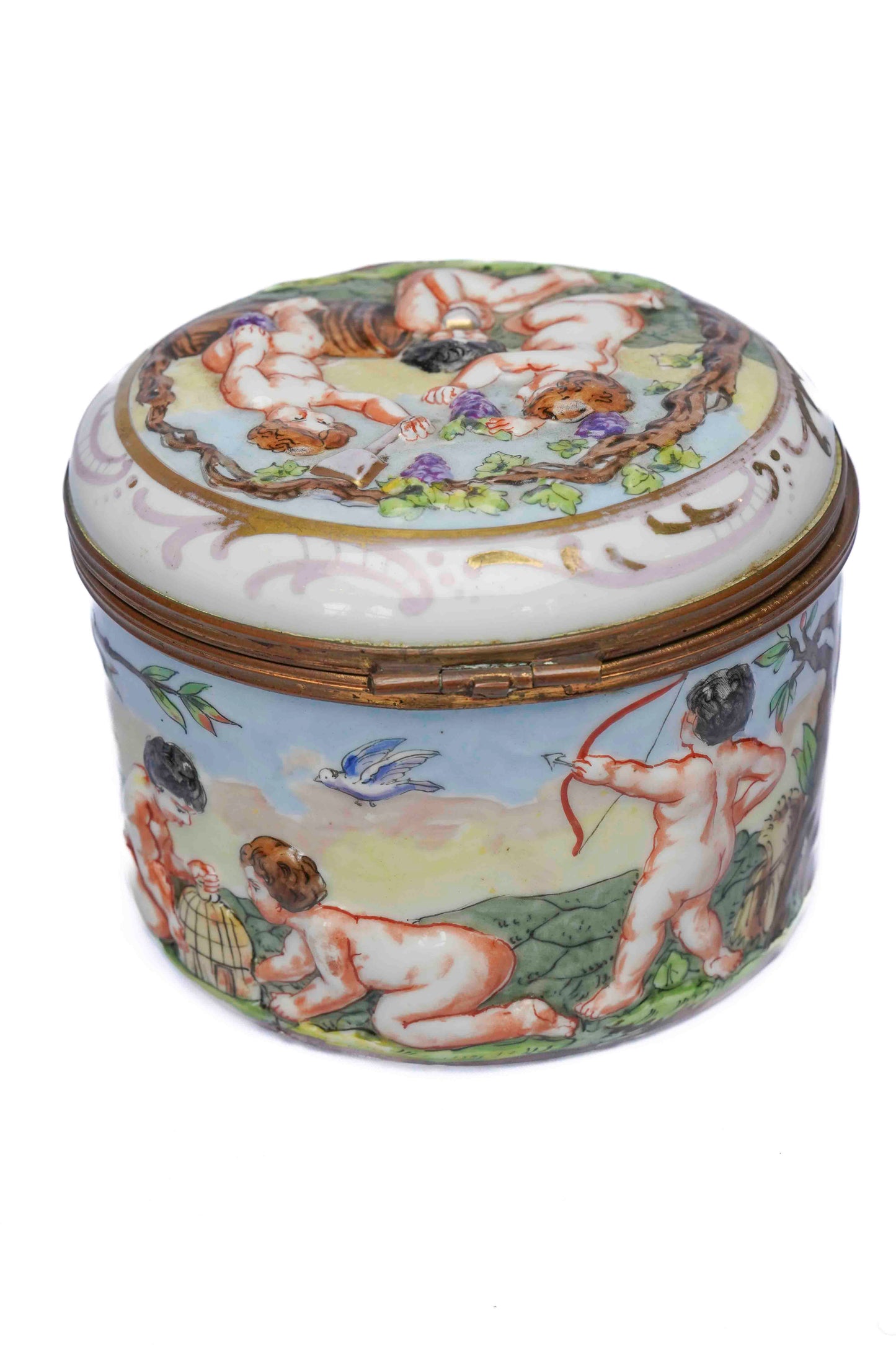 Porcelain Cherub Box