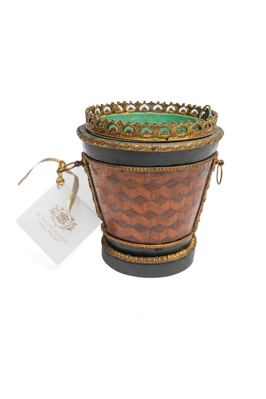 Petite Inlaid Planter with Bronze