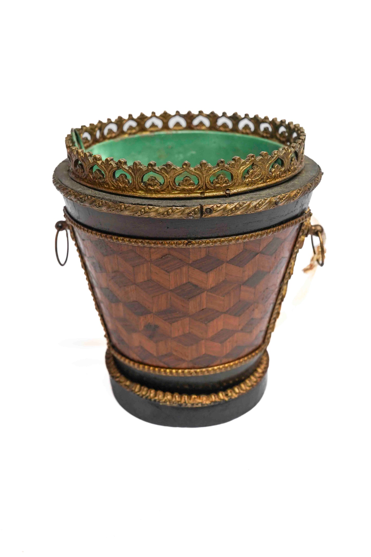 Petite Inlaid Planter with Bronze