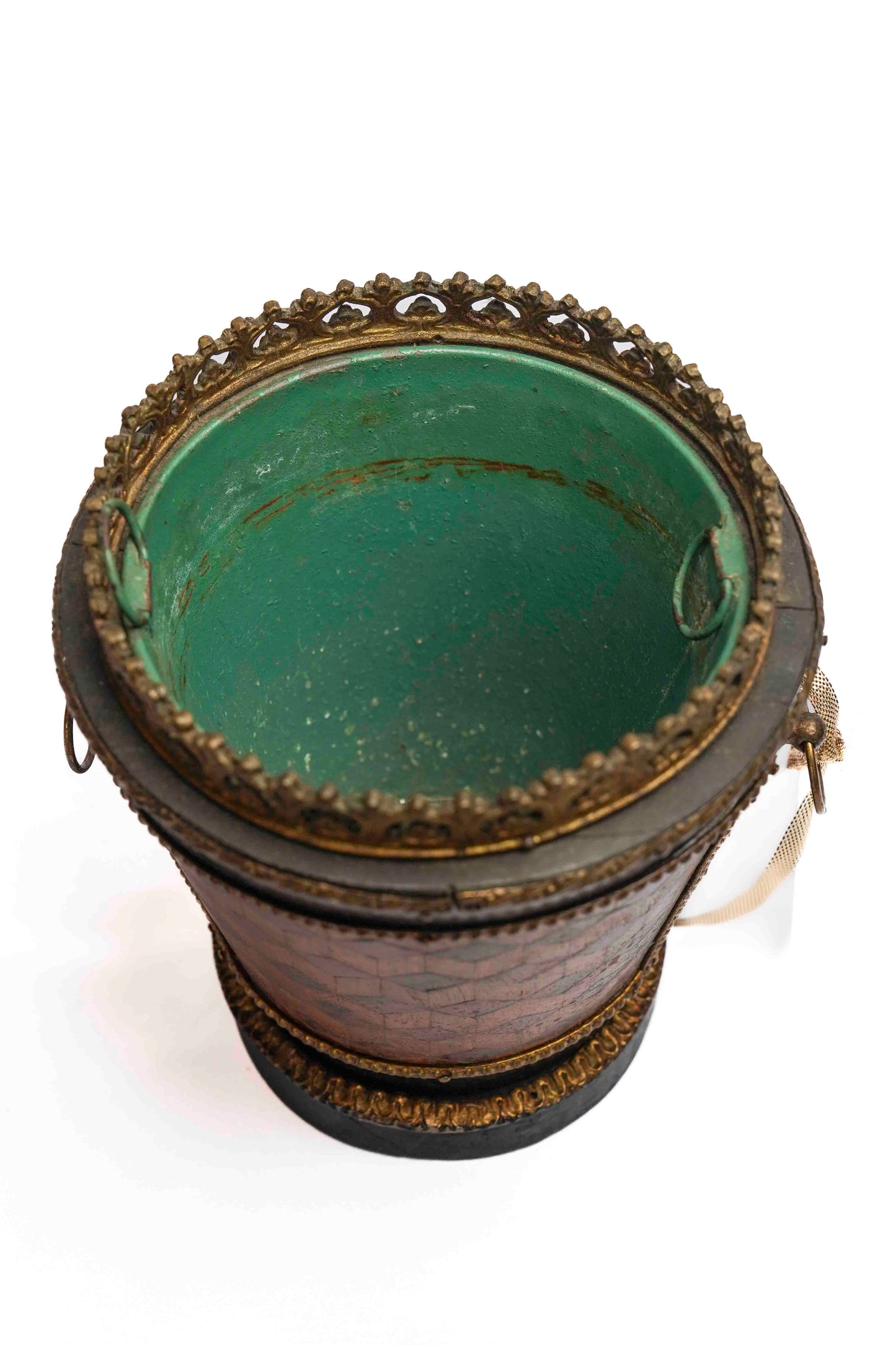 Petite Inlaid Planter with Bronze