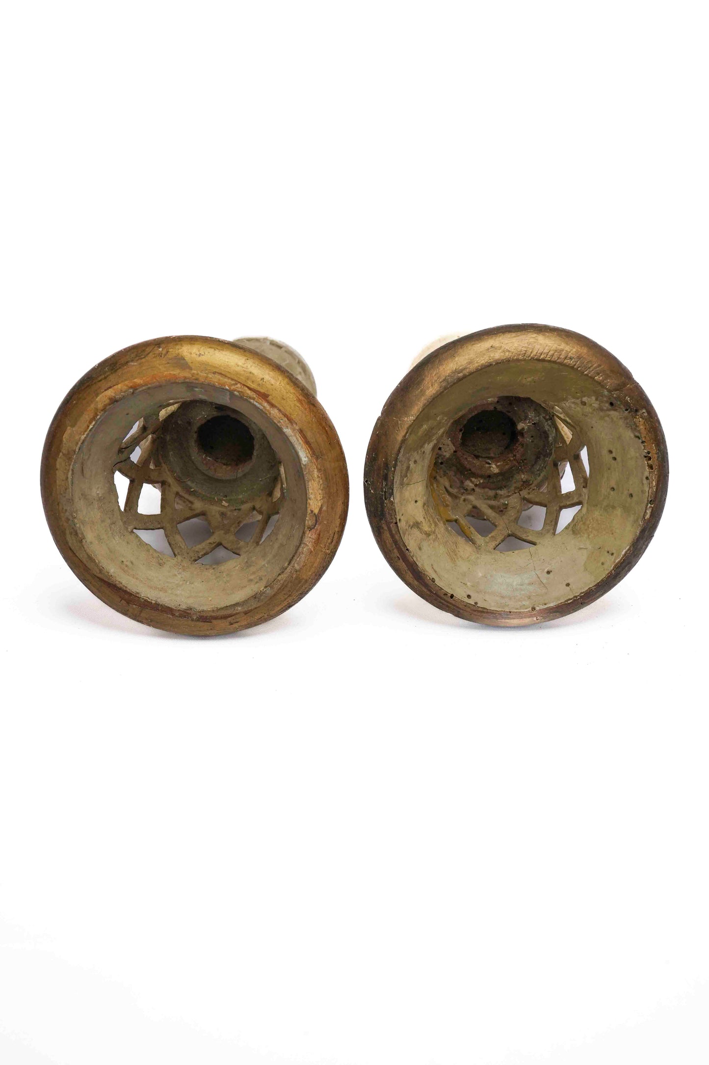 Italian 18th Century Wooden Urns Pair