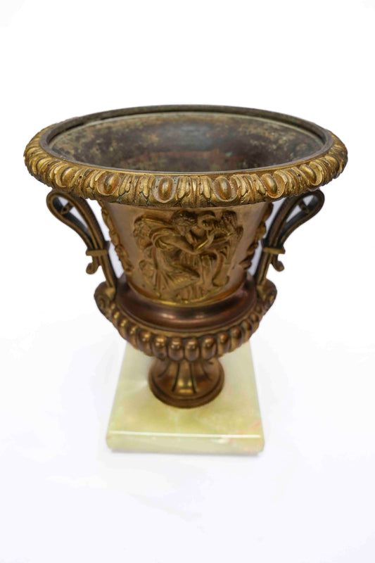 Bronze Gilt Urn with Onyx Base