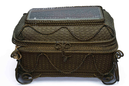 Louis Phillipe Brass Wire Casket
