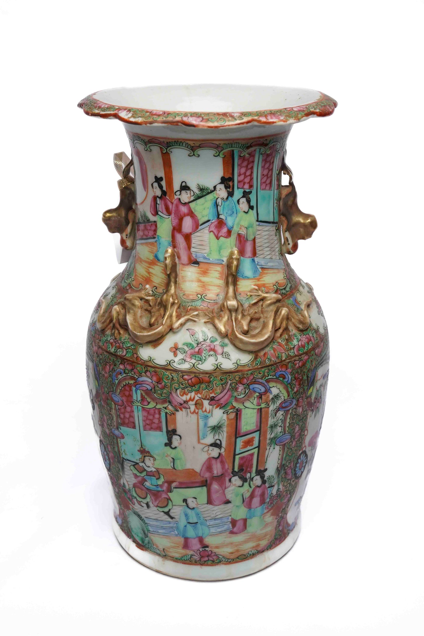 Chinese Rose Medallion Vase
