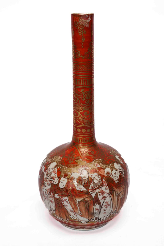 19c Kutani Spill Vase