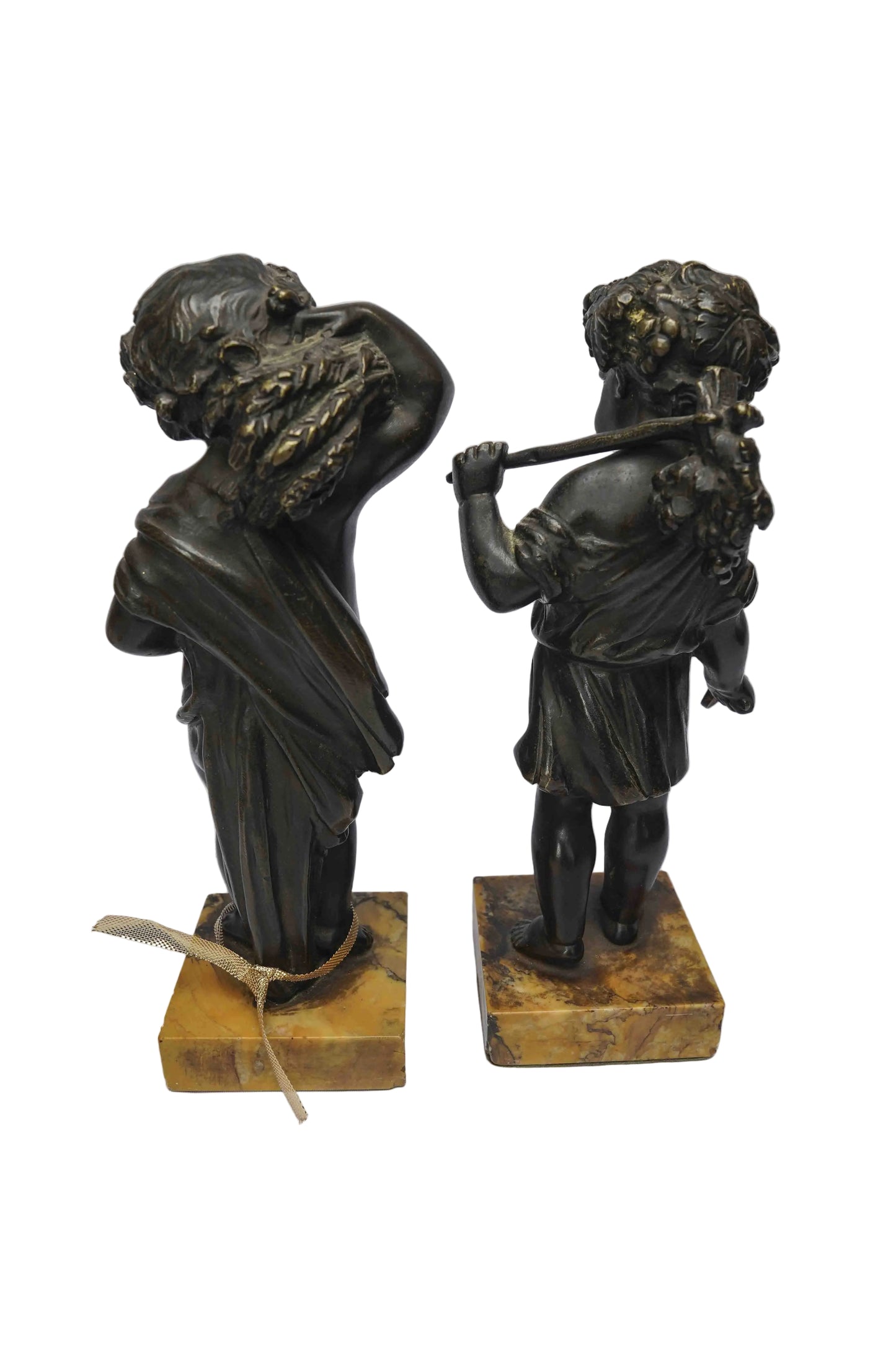 Bronze Cherubs on Sienna Base Pair