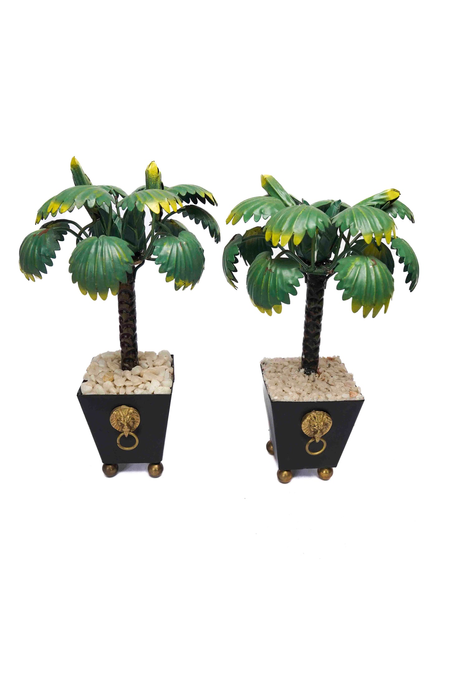 Tole Palm Trees Pair
