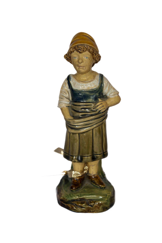 Majolica Match Holder