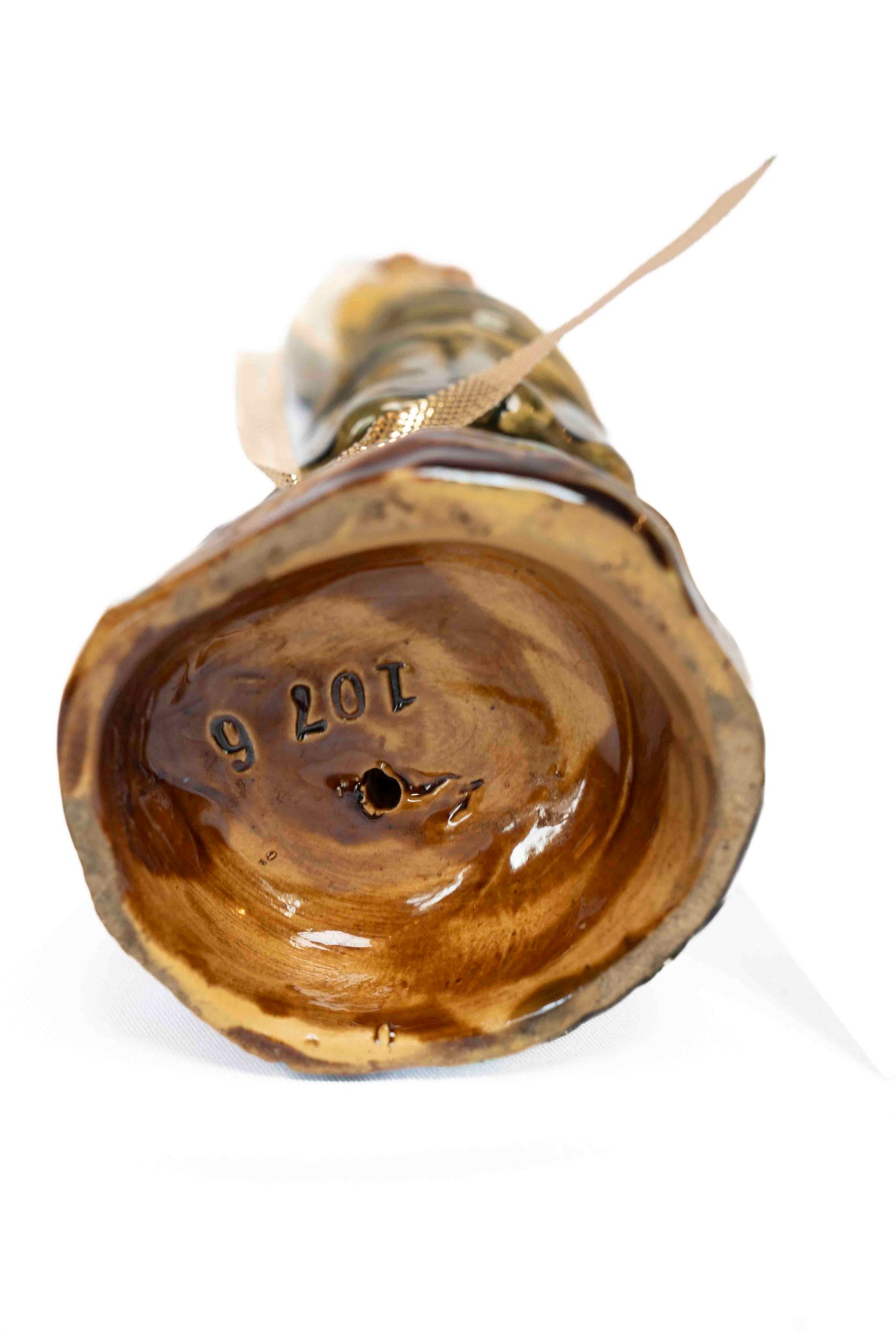 Majolica Match Holder