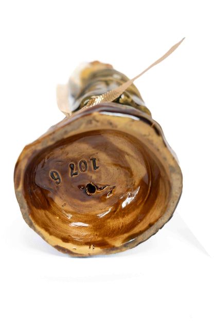 Majolica Match Holder