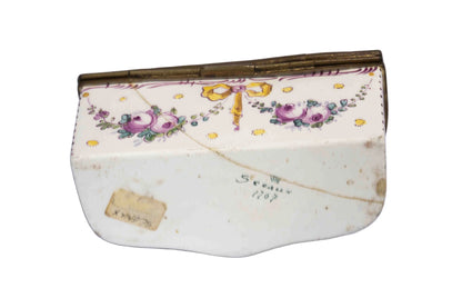 French Faience Hinged Box