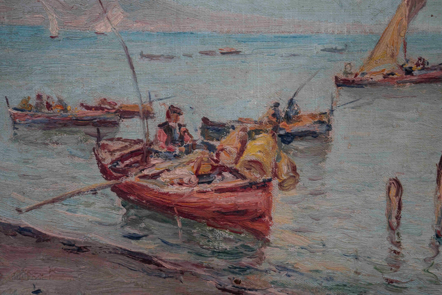 Impressionist Oil on Canvas Signed