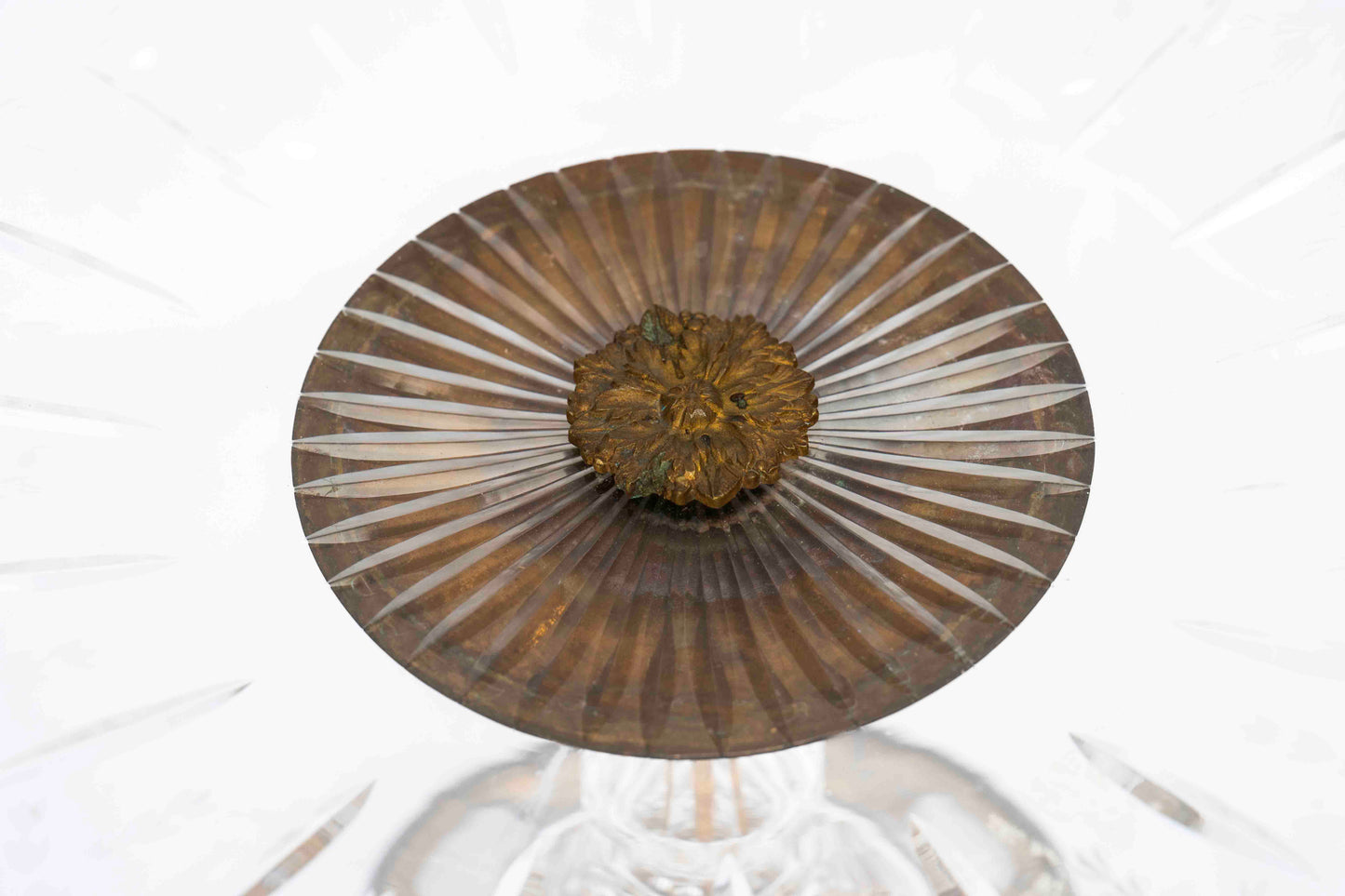 19th C Baccarat Style Crystal Tazza