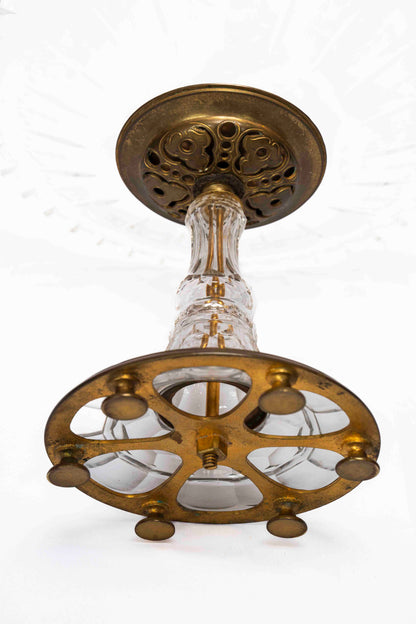 19th C Baccarat Style Crystal Tazza