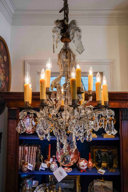 Italian 19th Century Beaded Chandelier