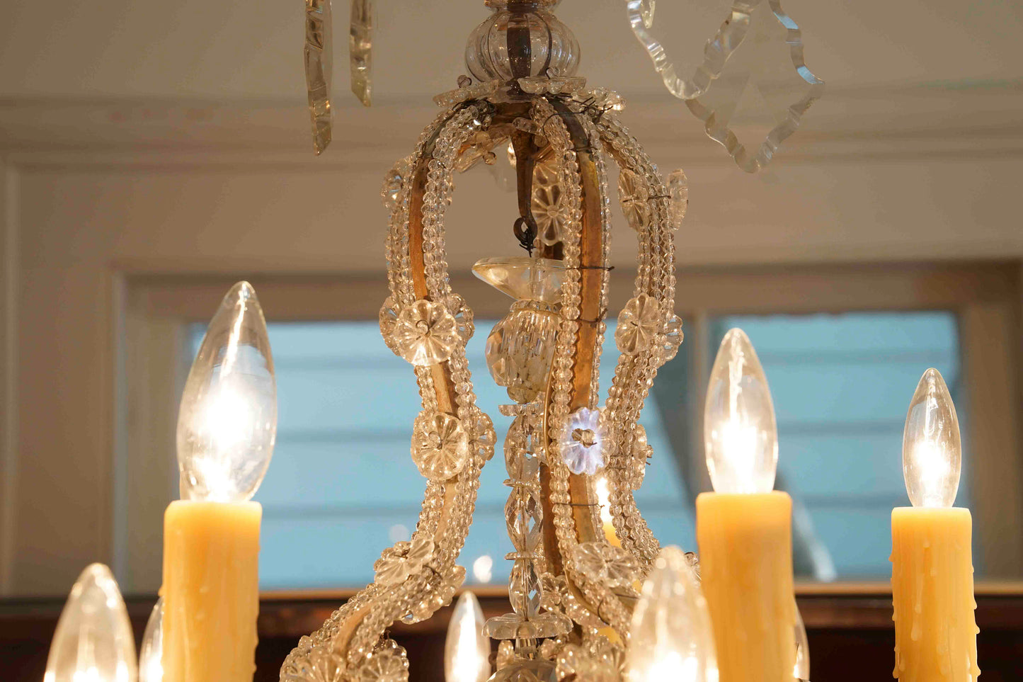 Italian 19th Century Beaded Chandelier