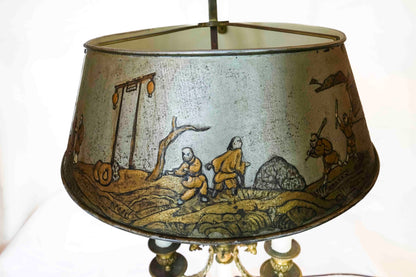 English Tole Bouillotte Lamp