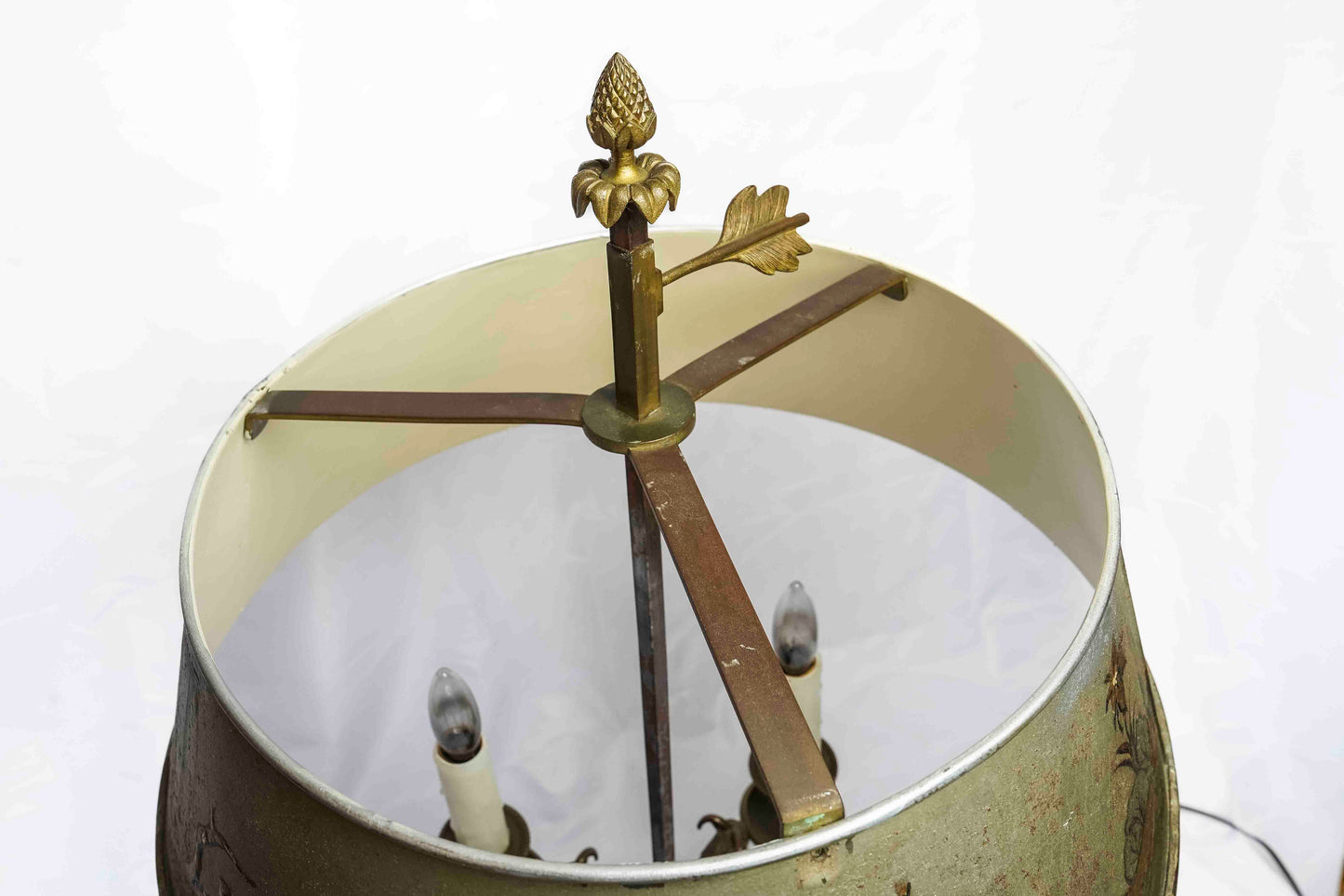 English Tole Bouillotte Lamp