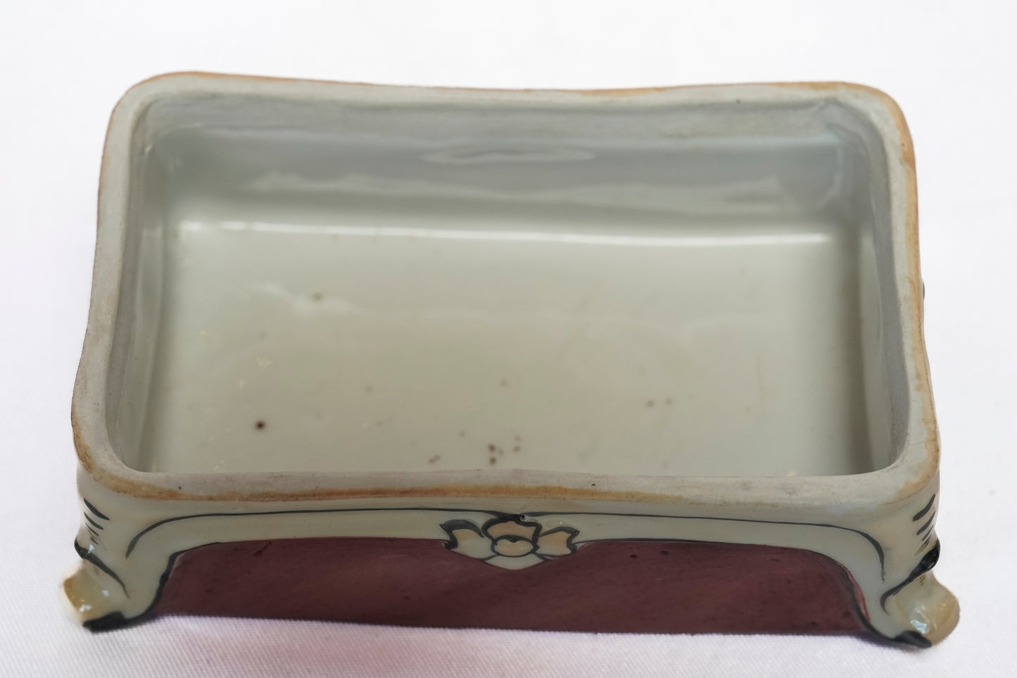 Italian Porcelain Box with Bulldog