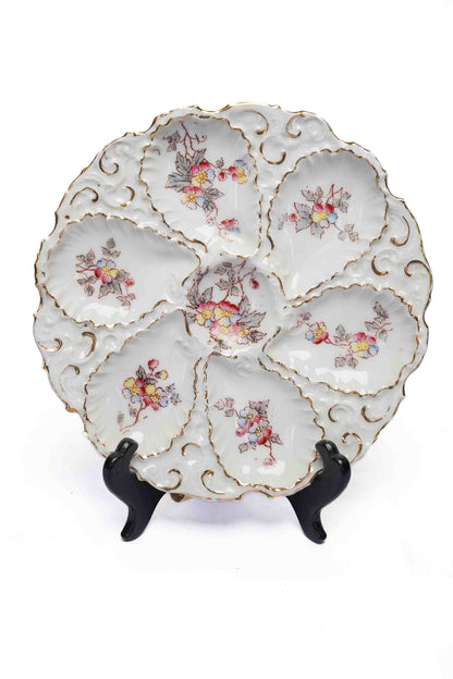 German Porcelain Oyster Plate