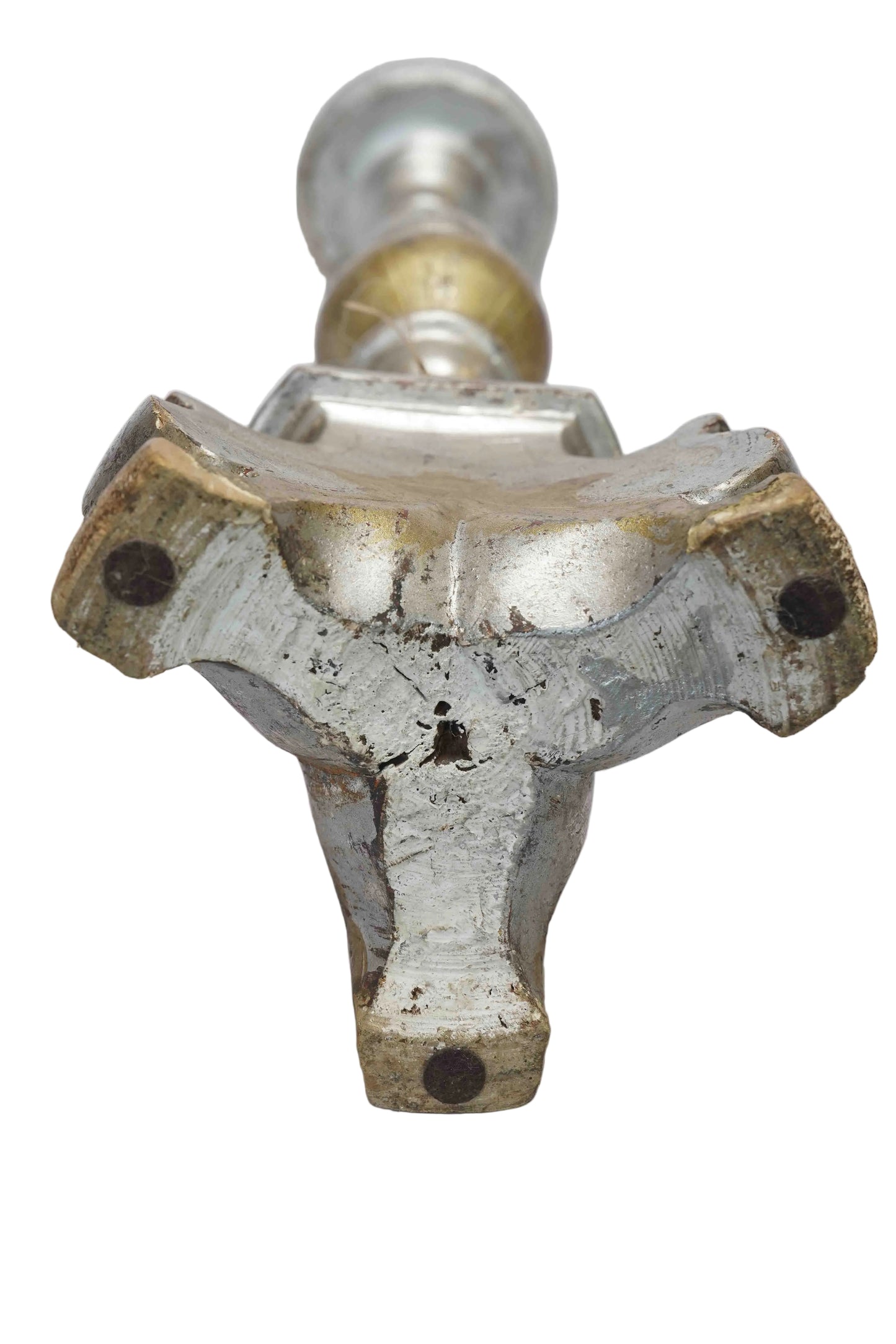 17th Century Rubbed Silver Venetian Altar Candlestick