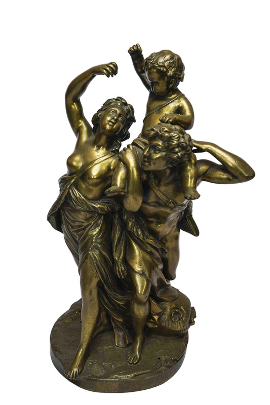 20th Century Bronze Sculpture of a Family