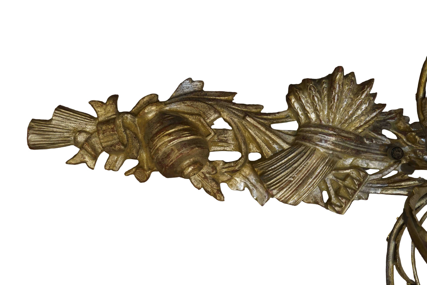 Italian Silver Gilt Mid Century Sconce