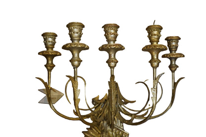 Italian Silver Gilt Mid Century Sconce