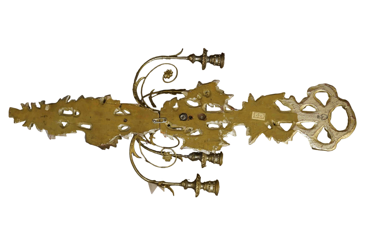 Italian Silver Gilt Mid Century Sconce