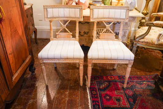 Directoire Style Chairs Pair