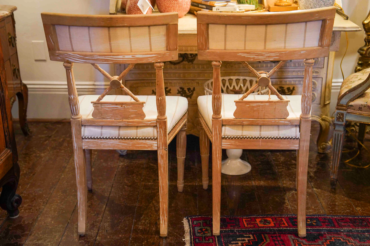 Directoire Style Chairs Pair