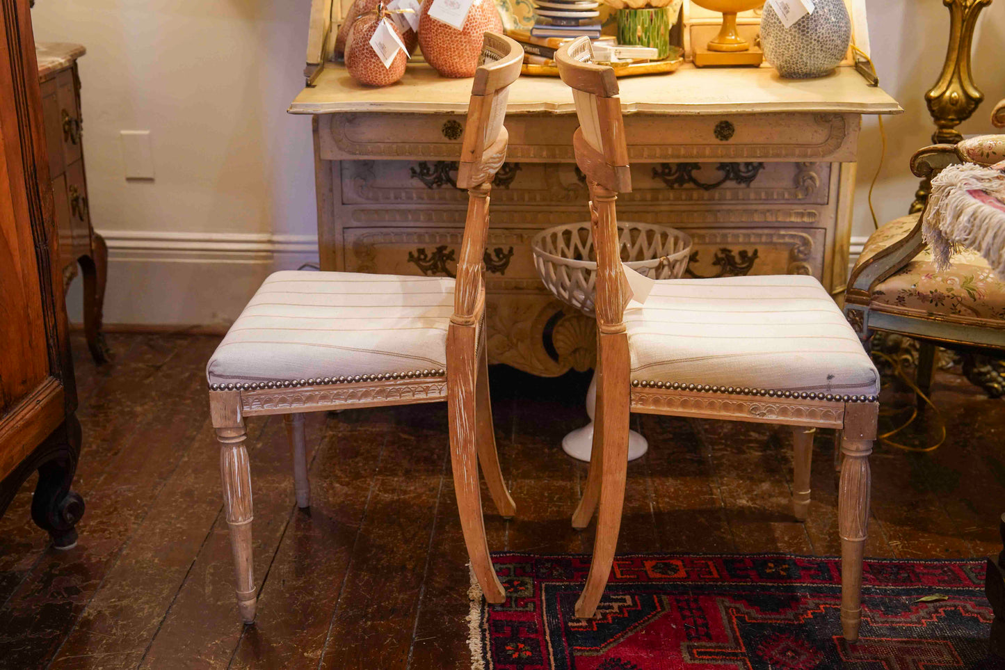 Directoire Style Chairs Pair
