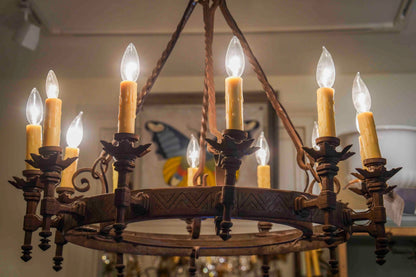 French Wrought Iron Chandelier