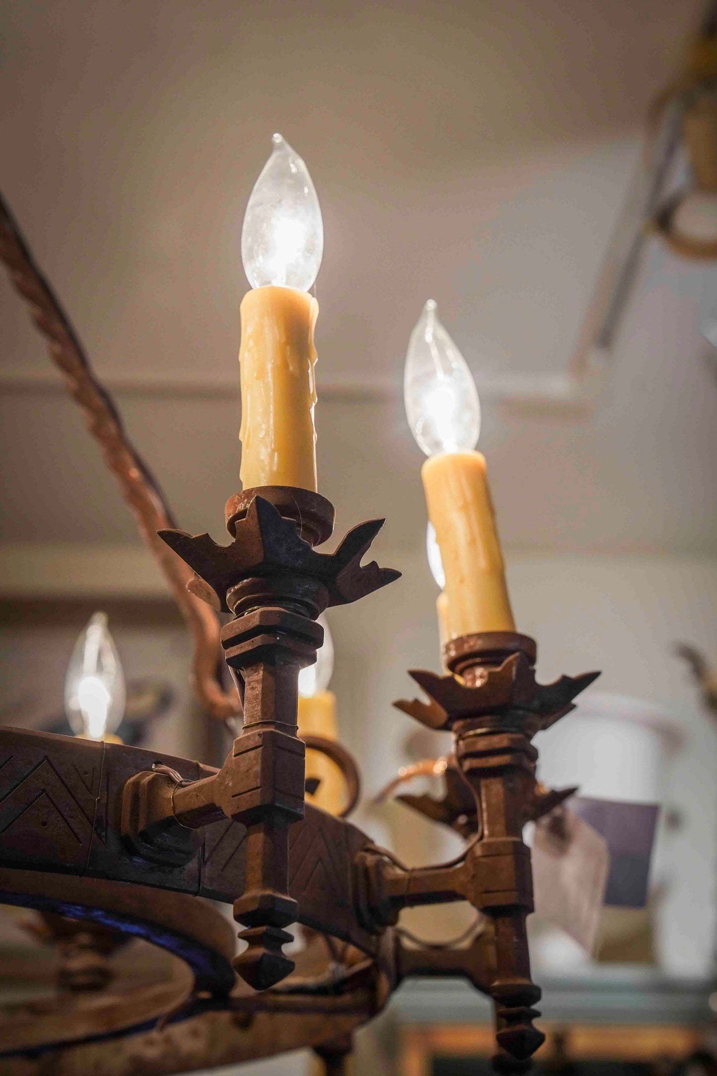 French Wrought Iron Chandelier