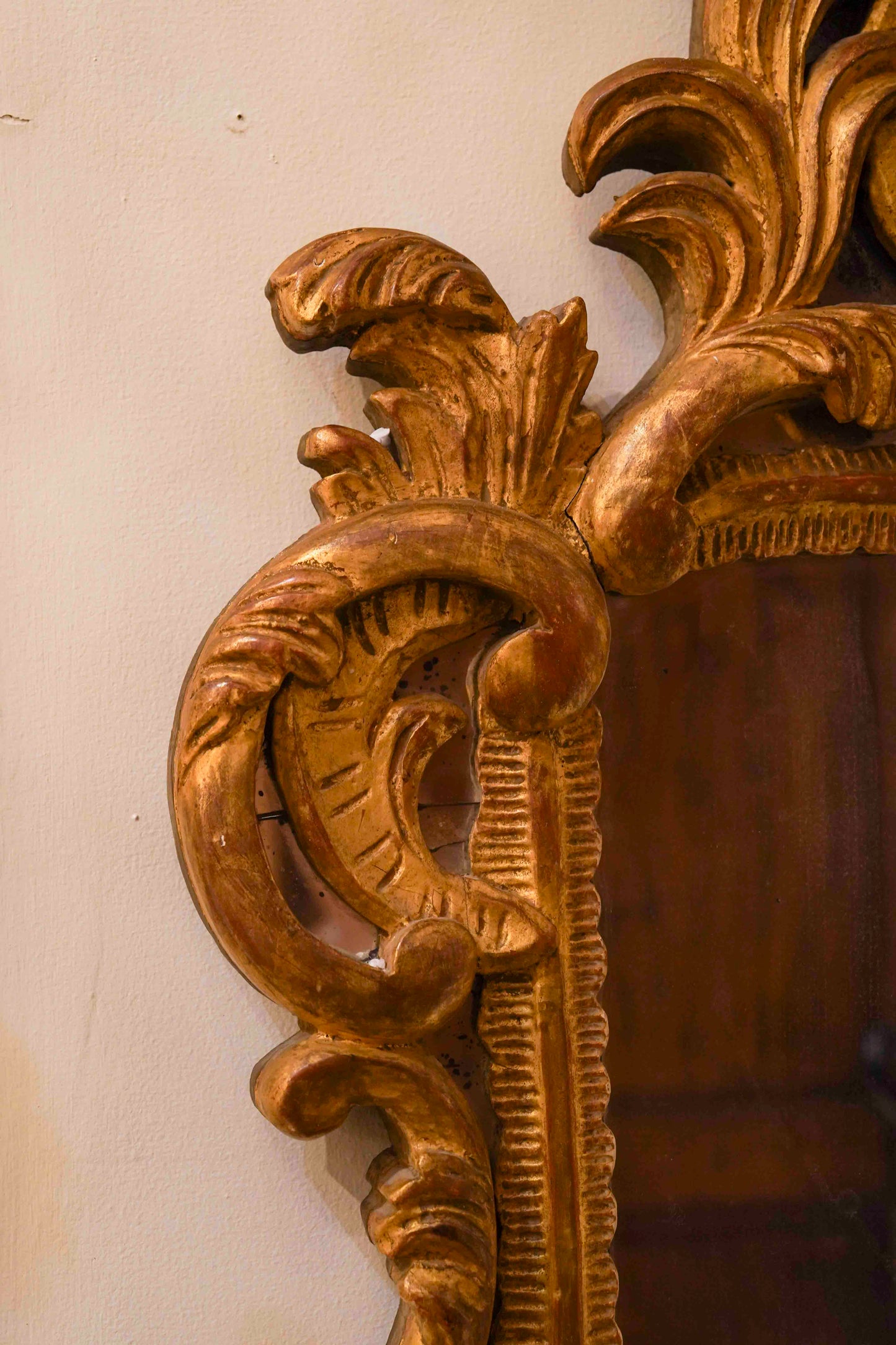 19th Century French Regence Giltwood Mirror