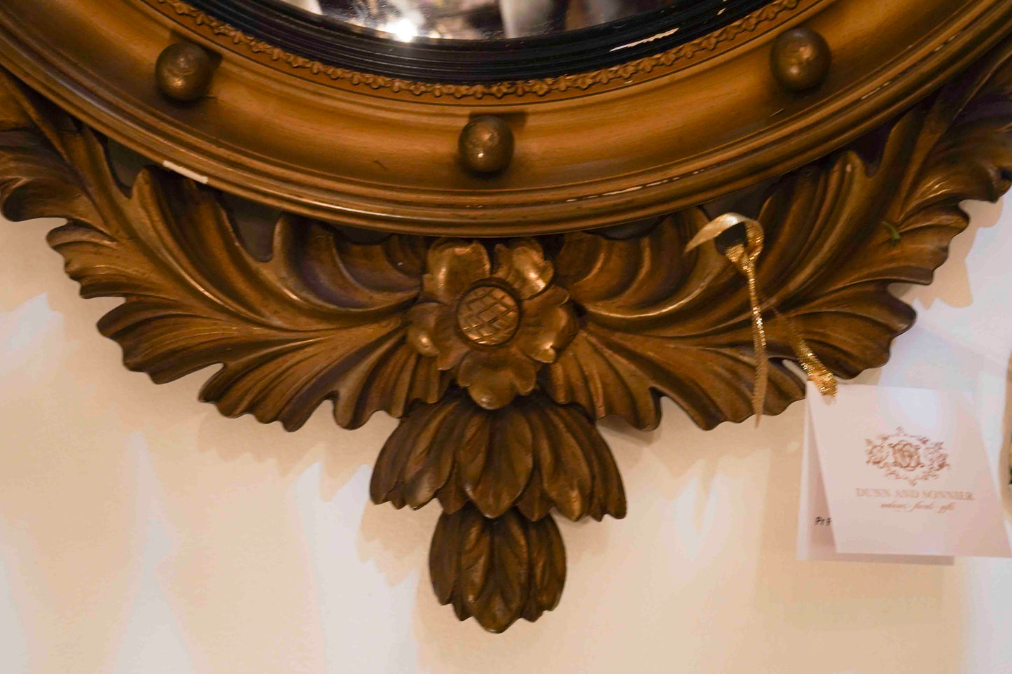 Pair of Federal Style Eagle Bullseye Convex Mirrors