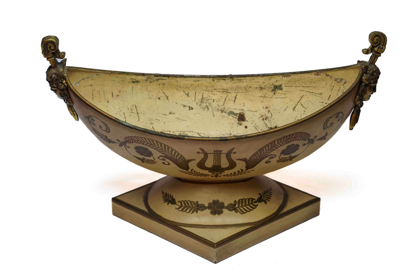 French Tole Plantar Hand Painted