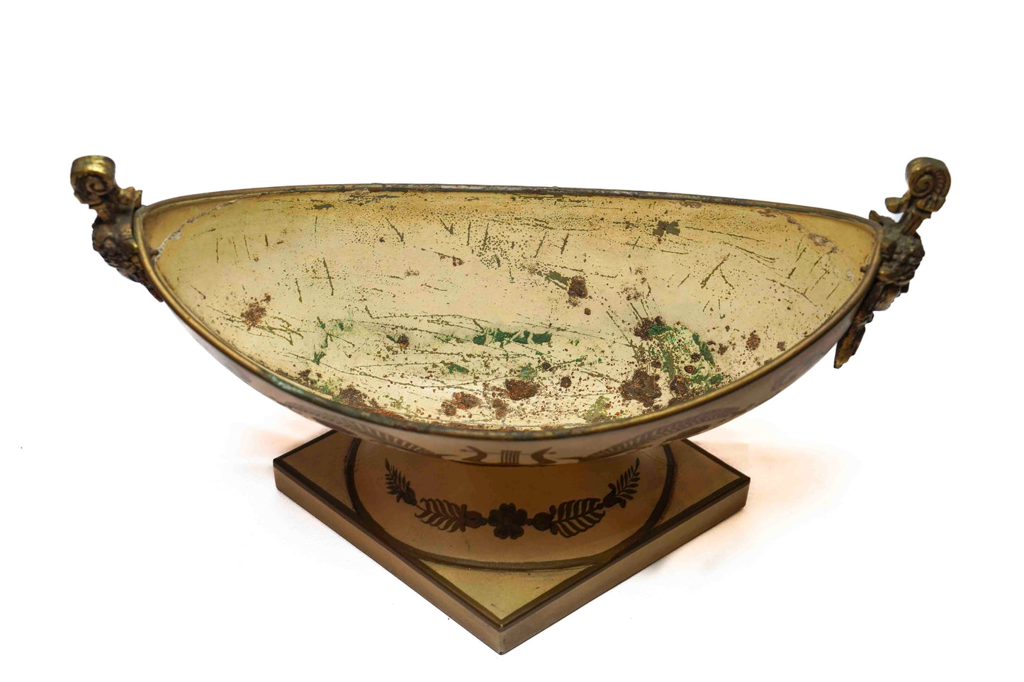 French Tole Plantar Hand Painted