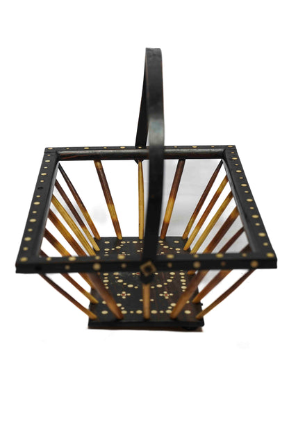 Anglo Indian Porcupine Quill Basket