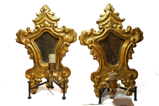 18th Century French Mirrored Sconce Pair