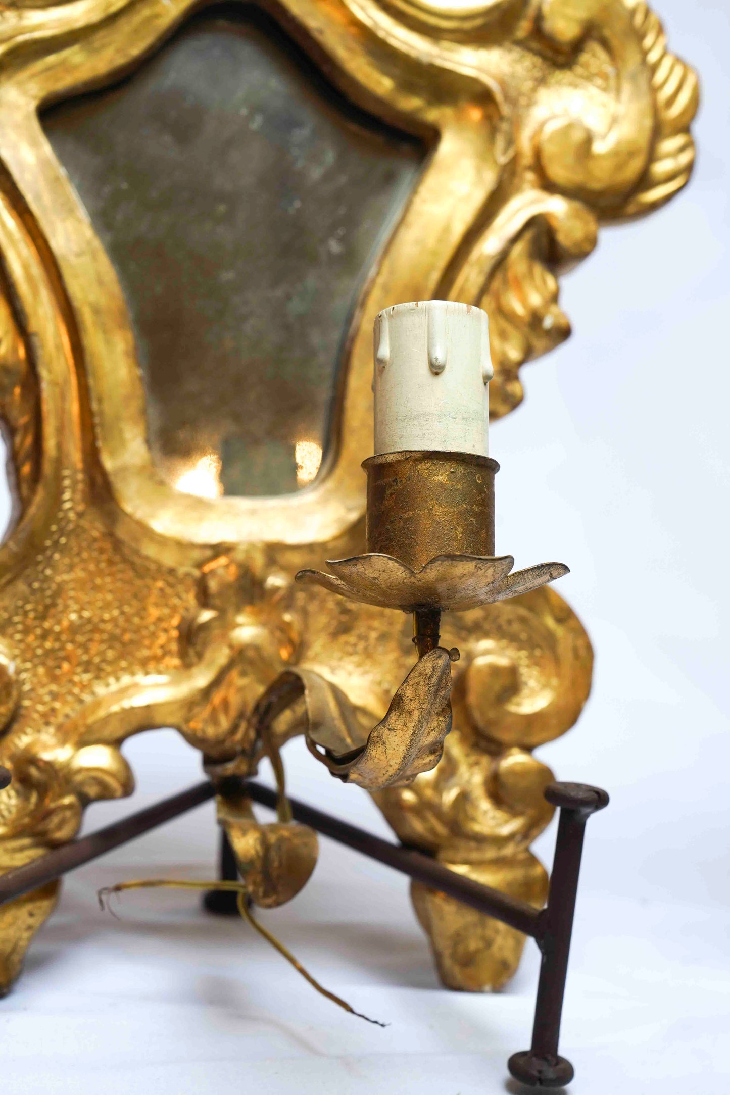 18th Century French Mirrored Sconce Pair