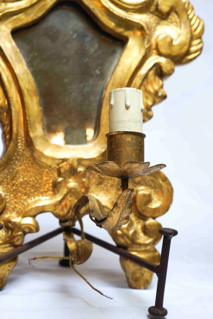 18th Century French Mirrored Sconce Pair