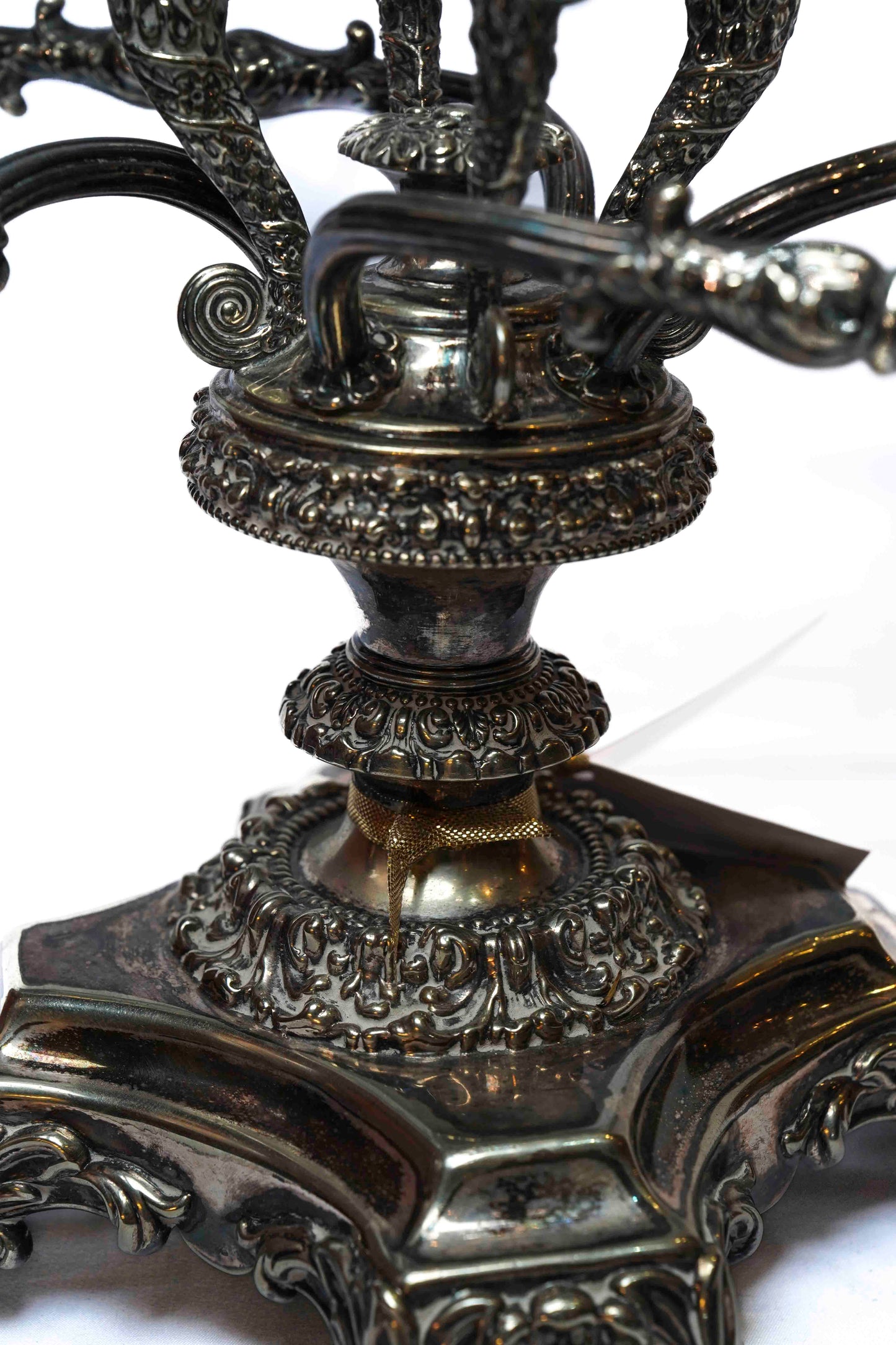 English Walker and Hall Silver and Crystal Epergne