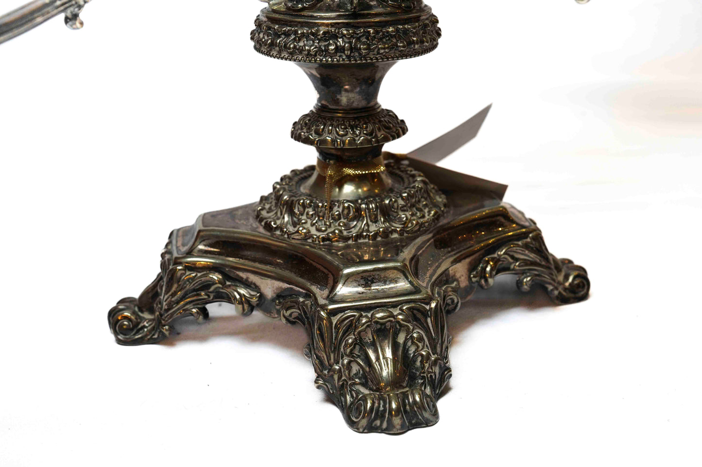 English Walker and Hall Silver and Crystal Epergne